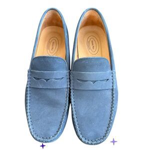 Journey West Classic Men’s Suede Loafers Slip On Dress Sz. 9.5 Comfort